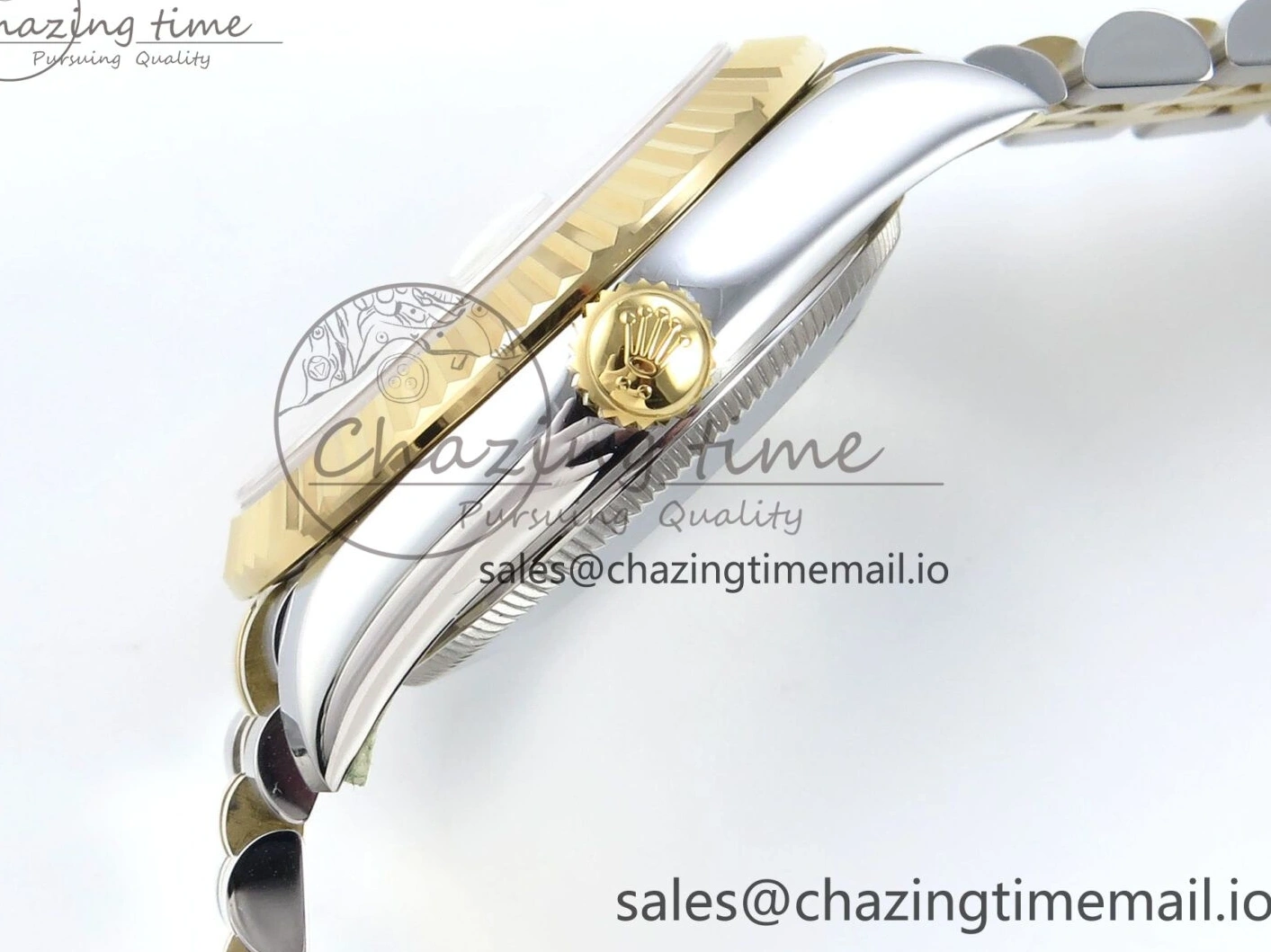 0228 DateJust 31 278273 ARF 1:1 Best Edition 904L Steel Gray Roman Diamonds Dial on SS YG Jubilee Bracelet ETA Comfortable 564